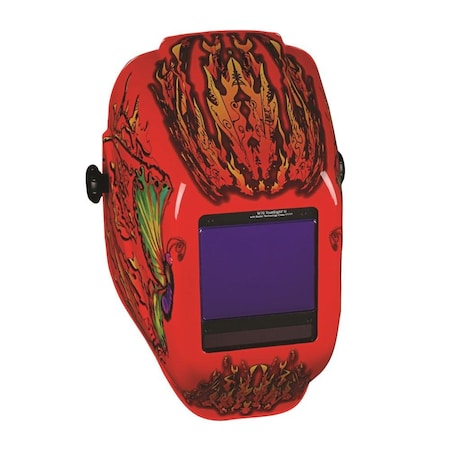 Jackson Safety Welding Helmet, TruesightII, Flaming Butterfly, ADF 46119